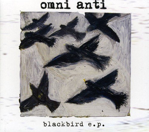 CD cover with a painted image of several black birds in flight.