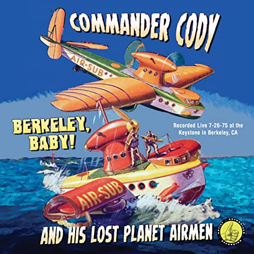 CD cover: orange seaplane and submarine with band members depicted.