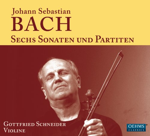 CD cover with a man holding a violin, red and yellow background.