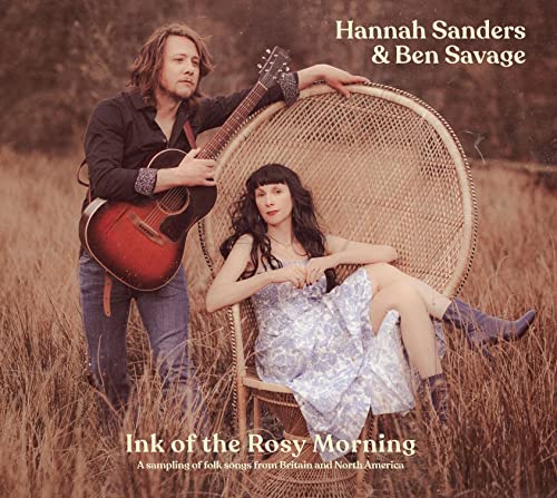 Hannah Sanders & Ben Savage album cover featuring two musicians in a field.