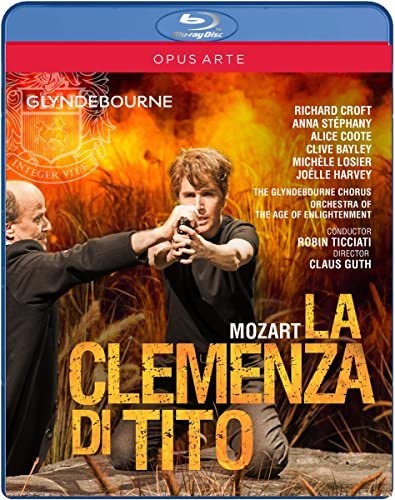 Blu-ray cover for Mozart's "La Clemenza Di Tito" opera performance.