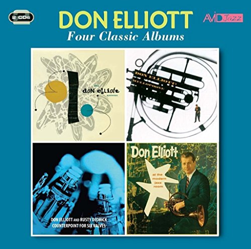 CD cover featuring four album artworks for Don Elliott's Four Classic Albums collection.