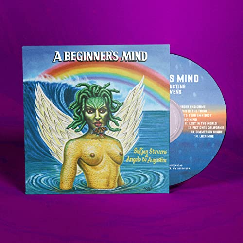 CD cover art: winged Medusa figure emerging from ocean under a rainbow.