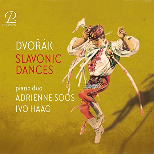 CD cover for Dvorak’s Slavonic Dances featuring a folk dancer.