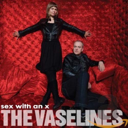 CD cover featuring two people on a red velvet couch.