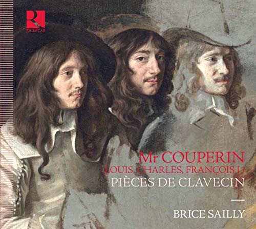 CD cover featuring a portrait of three 17th-century men, “Mr Couperin” text.