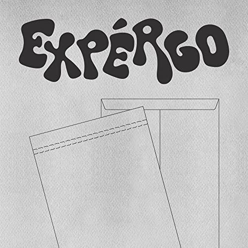 Nmixx Expergo CD cover: black text and a pocket illustration.