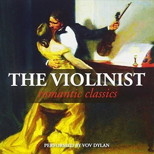 "Album cover: man playing violin, embracing a woman in a yellow dress."