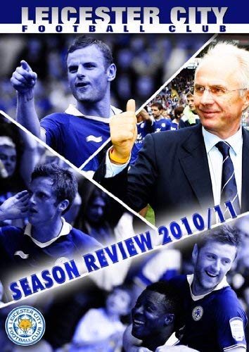 Leicester City 2010/11 season review DVD cover with footballers and manager.