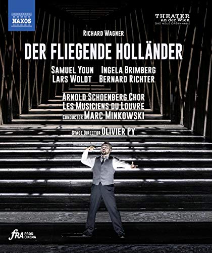 Blu-ray cover for Wagner’s “Der Fliegende Holländer” opera performance image.