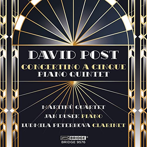 CD cover: Art Deco design, "David Post" and "Martinu Quartet" text.