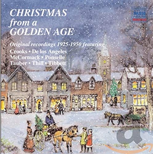 CD cover: snowy village scene with horse-drawn carriages and people.