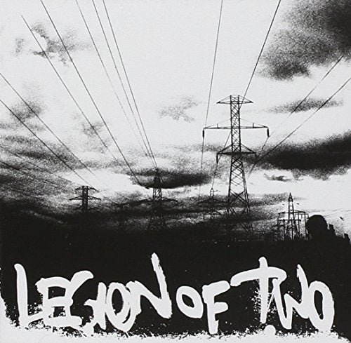 Black and white CD cover with power lines and band name.