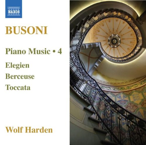 CD cover for Busoni’s Piano Music, Vol. 4 by Wolf Harden.