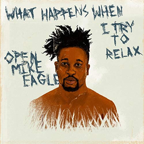 Album cover featuring a man with dark skin and messy black hair.