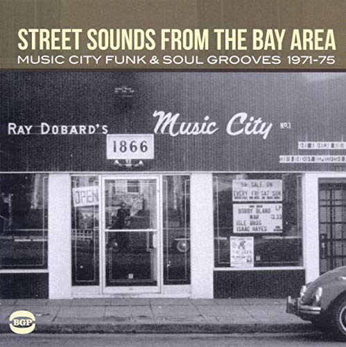 CD cover featuring a black and white photo of a 1970s record store.