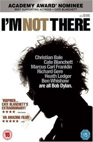 DVD cover for I'm Not There featuring a silhouette of a man smoking.