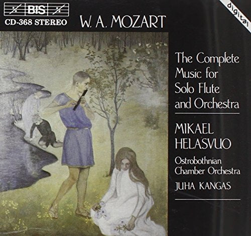 CD cover featuring a serene forest scene with three figures, one playing a flute.