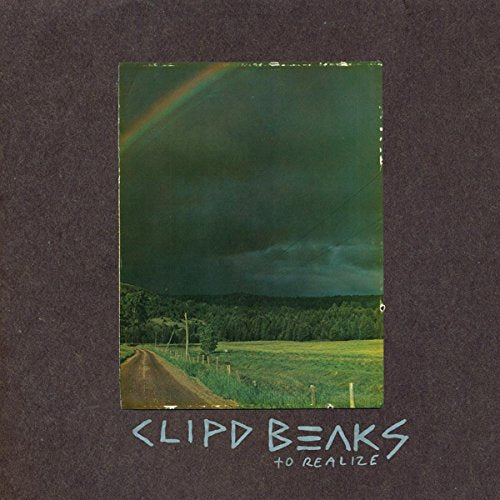 Dark, stormy sky over a rural road, album cover for Clipd Beaks.