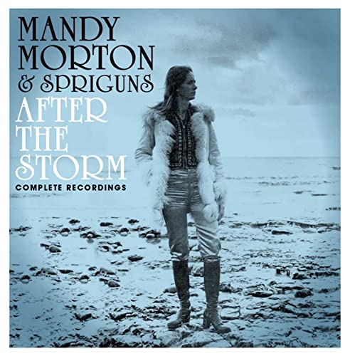 CD cover featuring Mandy Morton in a fur-trimmed coat on a beach.