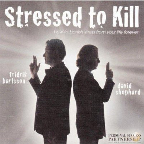 CD cover with two men back-to-back, raising middle fingers, against a gray background.