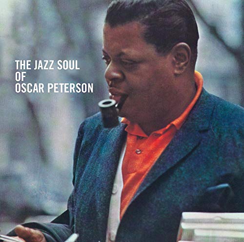 Oscar Peterson album cover featuring a portrait of the pianist smoking.
