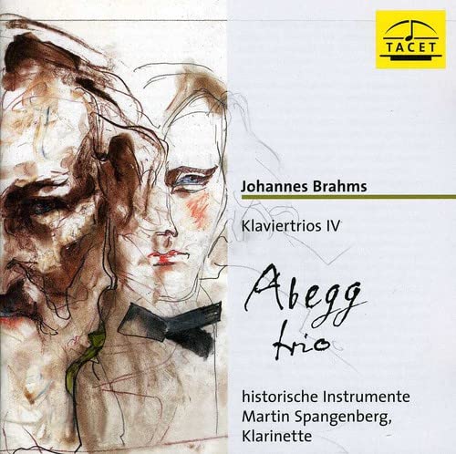 CD cover: sketch of a face, text listing composers and performers.