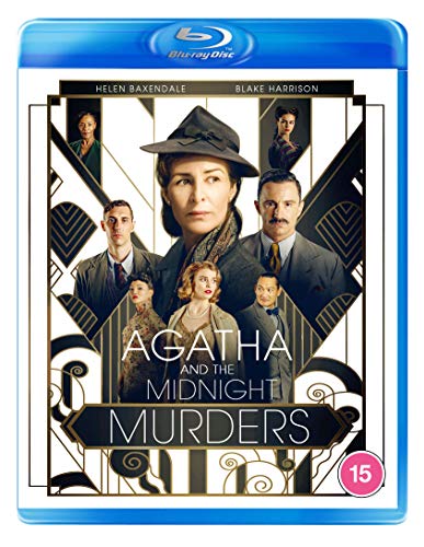 Blue-ray case with "Agatha and the Midnight Murders" cover art featuring seven actors.