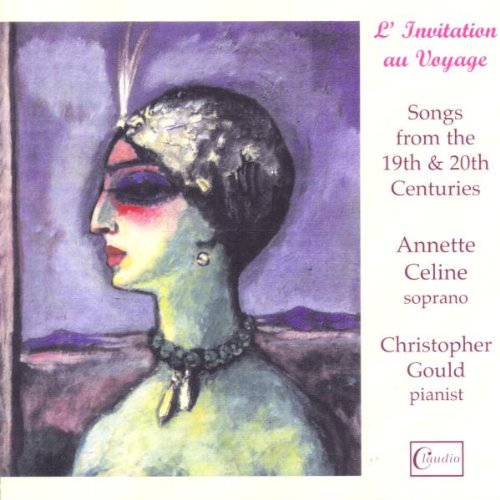 CD cover: portrait of a woman in profile with purple background.