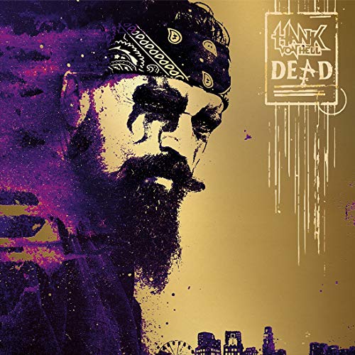 Album cover featuring a man with a bandana and a city skyline at the bottom.