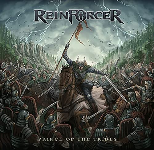 CD cover art: warrior on horseback leading an army in battle.