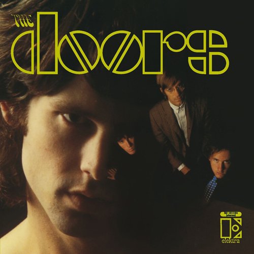 The Doors' self-titled album cover featuring Jim Morrison and the band.