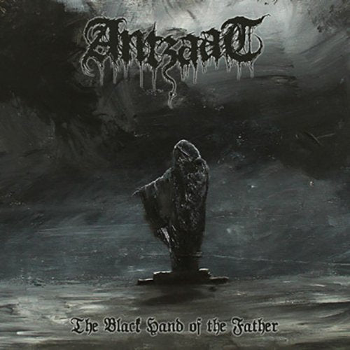 Dark album cover featuring a skeletal hand rising from a misty landscape.