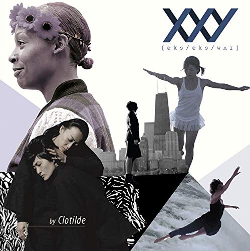 CD cover for Clotilde Rullaud’s “XXY” featuring a woman with flowers and dancers.