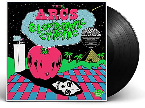 The Arcs’ “Electrophonic Chronic” vinyl record with colorful, surreal album art.