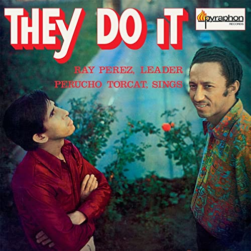 Vinyl record cover featuring Ray Perez and Perucho Torcat, smiling men.