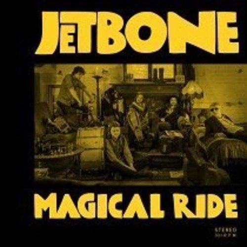 CD cover for Jetbone’s “Magical Ride” featuring a sepia-toned group portrait.