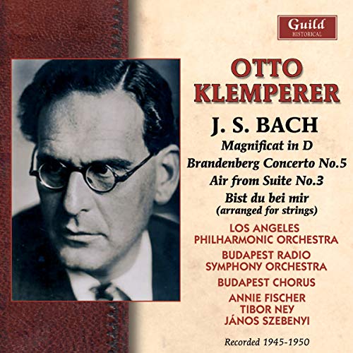 CD cover featuring a black and white portrait of conductor Otto Klemperer.