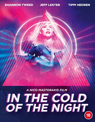Blu-ray cover for “In The Cold Of The Night” with a woman and triangle.