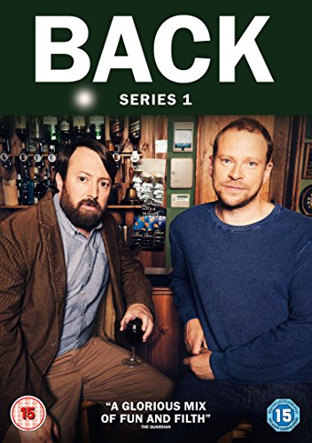 DVD cover for "Back Series 1" showing two men in a pub.