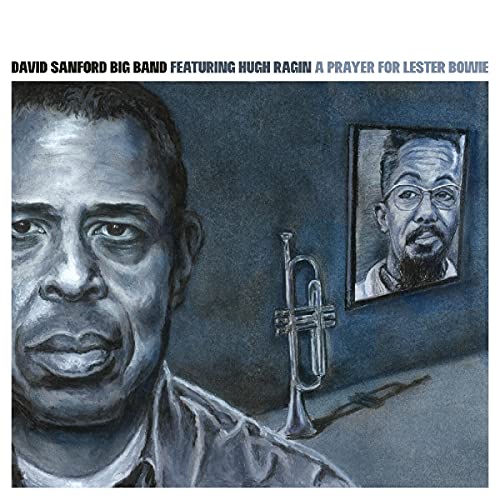 CD cover featuring painted portraits of Lester Bowie and a trumpet.