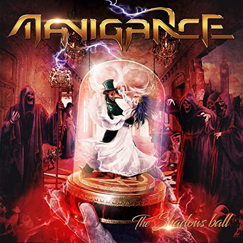 CD cover: Couple dancing inside a glass dome, surrounded by dark figures.