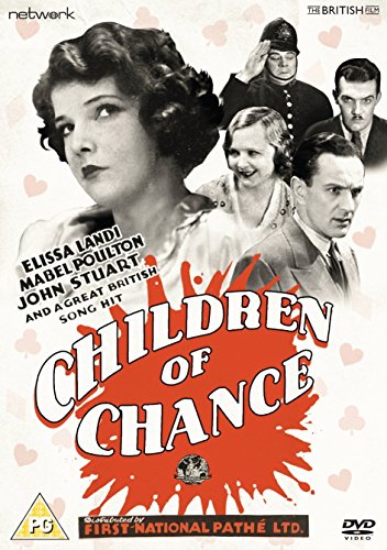 Black and white film poster for "Children of Chance" DVD.