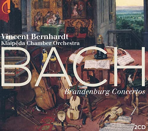 CD cover for Bach's Brandenburg Concertos performed by Vincent Bernhardt.
