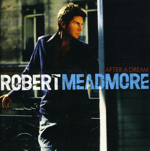 "CD cover featuring Robert Meadmore standing by a metal railing, with title text overlay."