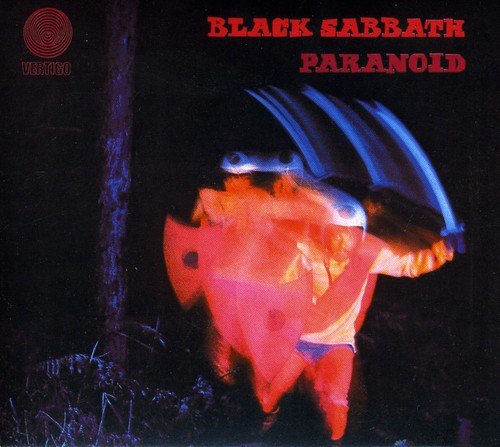 "CD album cover with pink figure and blue curved shapes on black background."