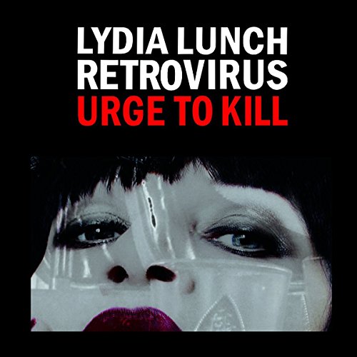 "Album cover with a close-up of a woman's face, partially obscured by plastic wrap."