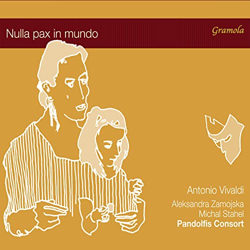 CD cover with line-drawn figures and text: "Nulla pax in mundo", Vivaldi.
