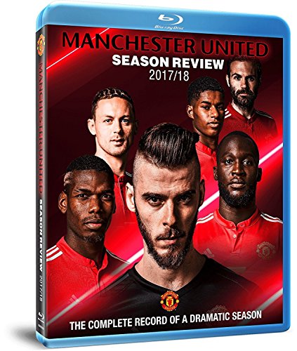 Blu-ray cover for Manchester United 2017/18 season review, featuring players.