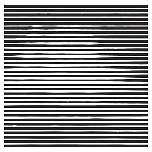 The image is a black and white striped pattern with no visible product.